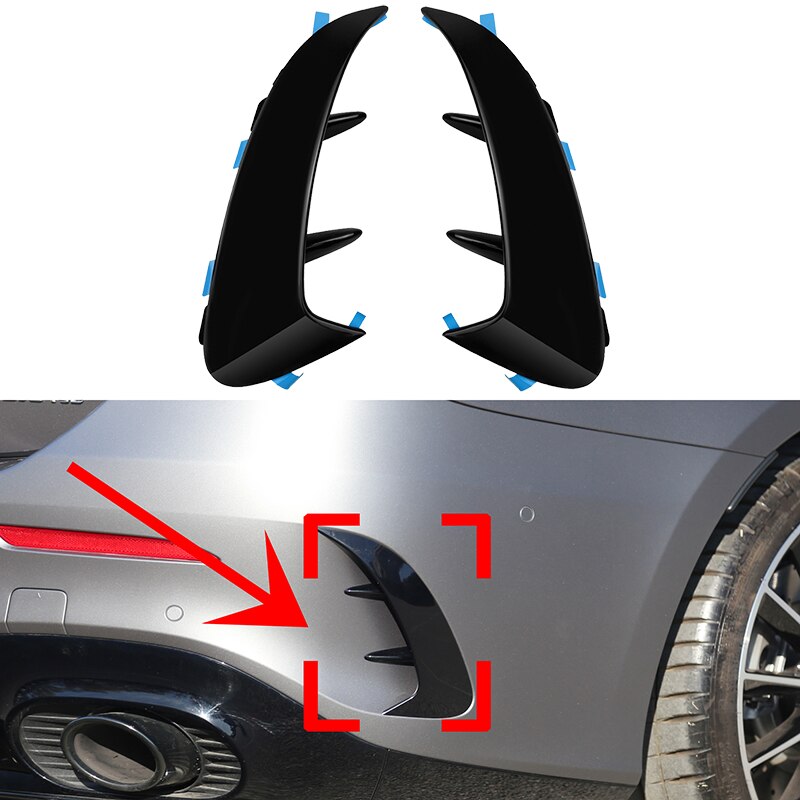 Til mercedes benz a klasse  w177 sedan  a180 a200 a250 a35 amg bagkofanger klistermærke trim cover fender flicks canards car styling