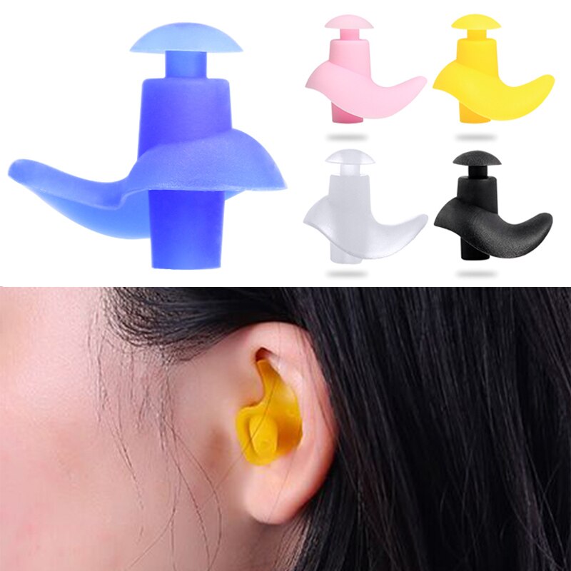 Weiche Ohrstöpsel Silikon Wasserdichte Ohrstöpsel Staub-nachweisen Ohr Umwelt Sport Stecker Tauchen Wasser Sport Schwimmen Schwimmbad Zubehör