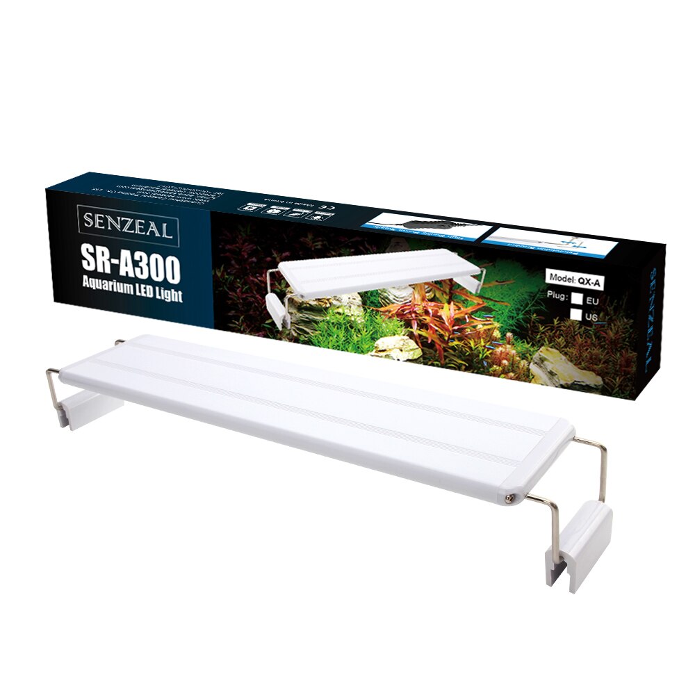 Akvarium led lys utvidbart slankt, dimbart clip-on akvarie lys 5w/6w/8w/10w/11w/13w/16w/20w fisketank led lampe belysning