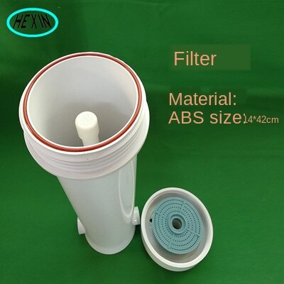 Cubo separador de remolino centrífugo para acuario, cubo sellado de prefiltro de lluvia para tanque de peces: Black