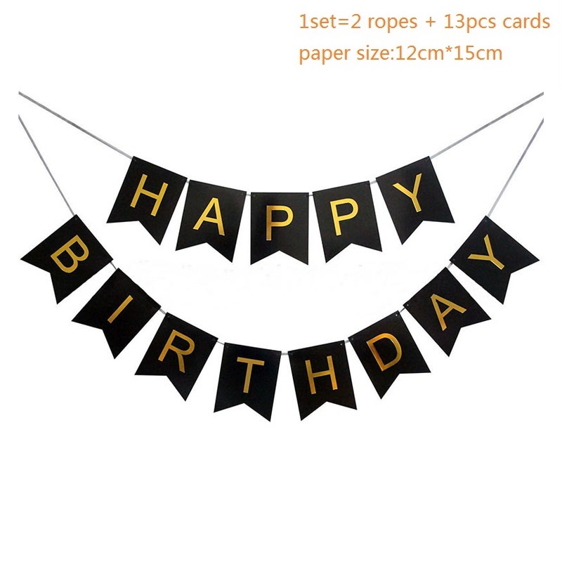 12 Style 16inch HAPPY BIRTHDAY Letters Foil Balloon Banner Set for Kids Adult Birthday Party Decoration Boy Girl Alphabet Ballon: Birthday Banner I