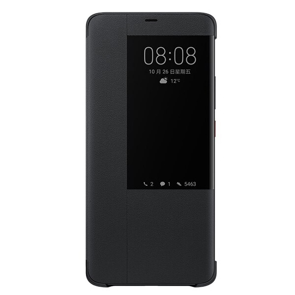 Originele huawei smart view cover telefoon beschermhoes voor mate 20 x mate 20 pro mate 20 x flip case behuizing slaapfunctie case: Voor maat 20 x / Zwart