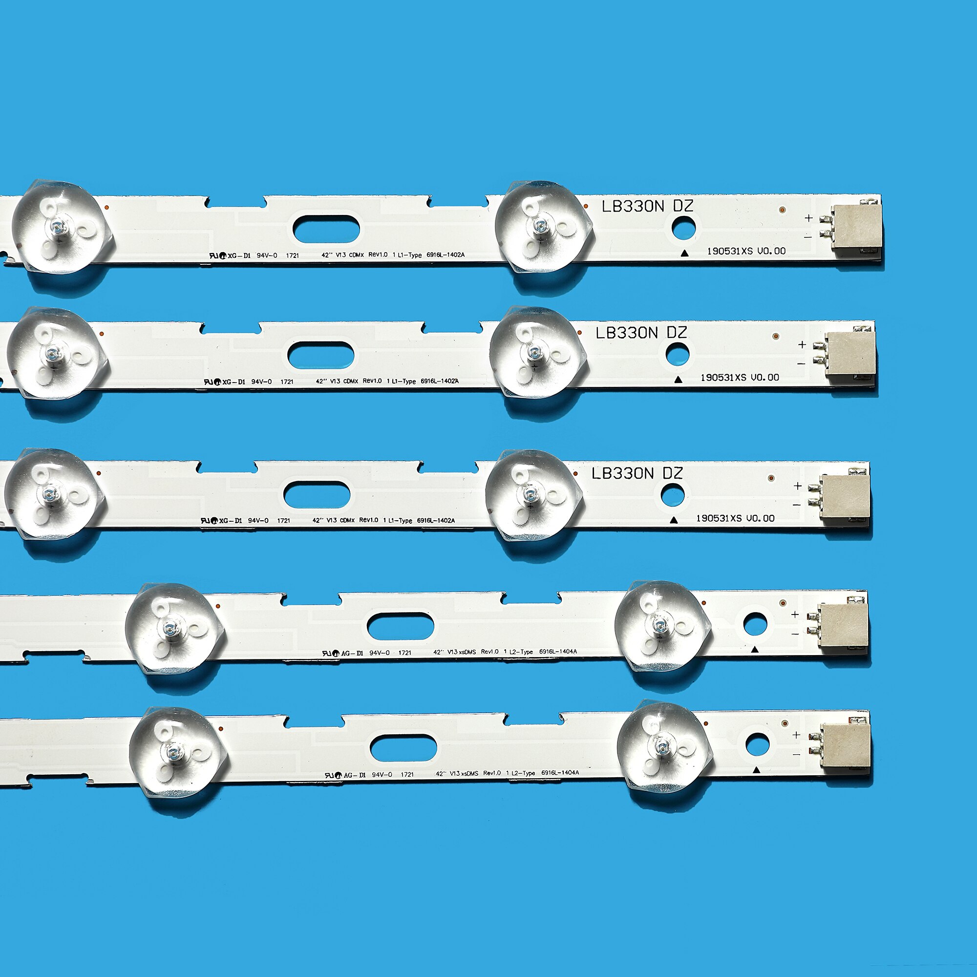 10 stücke LED Streifen Für LG 42'' V13 cDMS Umdrehung 1,0 1 L1 R1 L2 R2-Typ 6916L-1402A 6916L-1403A 6916L-1404A 6916L-1405A LC420fällig 42LN549E