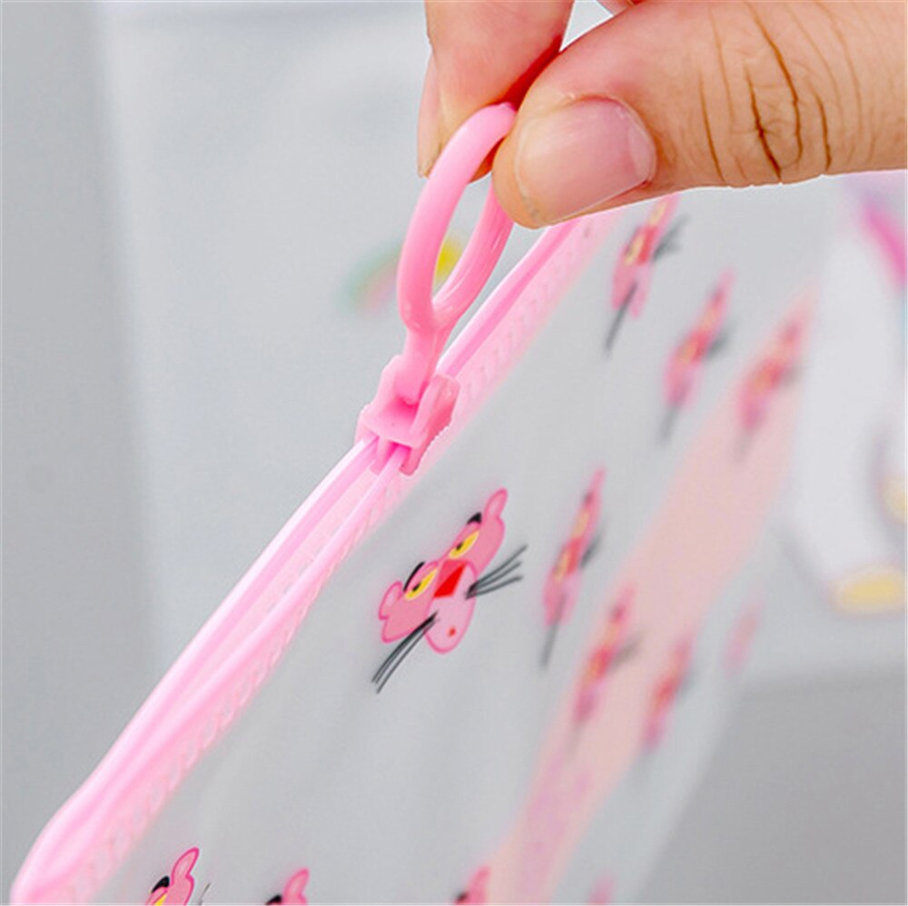 Korean Transparent Lovely Girl's Heart Document Bag File Folder Unicorn Receiving Bag Office Stationery B004