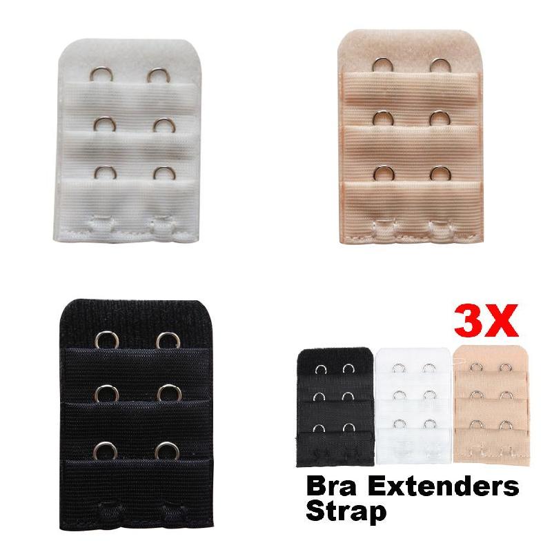 Convenient underwear extension buckle 3 Pcs Bra Extension Strap Extender Replacement with 2 Hooks MSK66