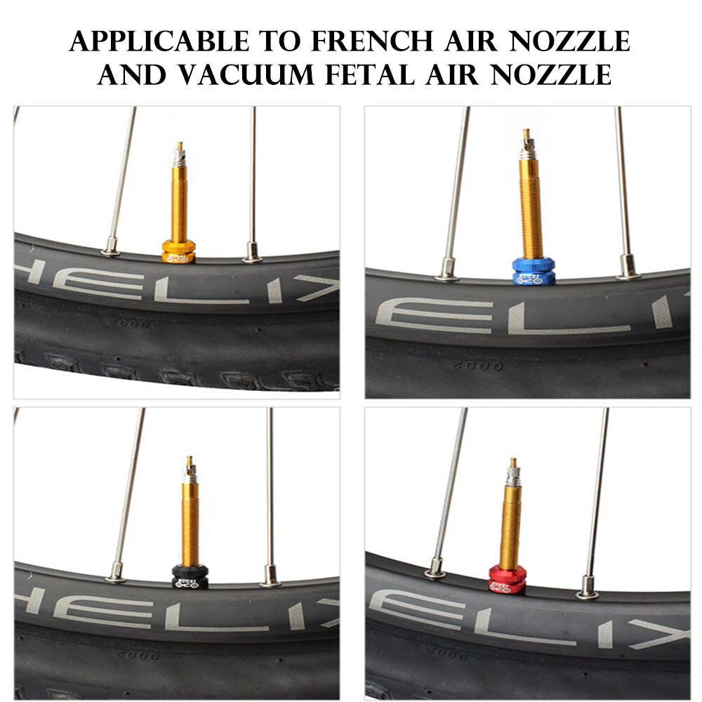 MTB Road Bike Bicycle Tubeless Tire Presta Valve Nut Inner Tube Valve Caps Vacuum Tire Nozzle Lock Nut Replacement Accessories