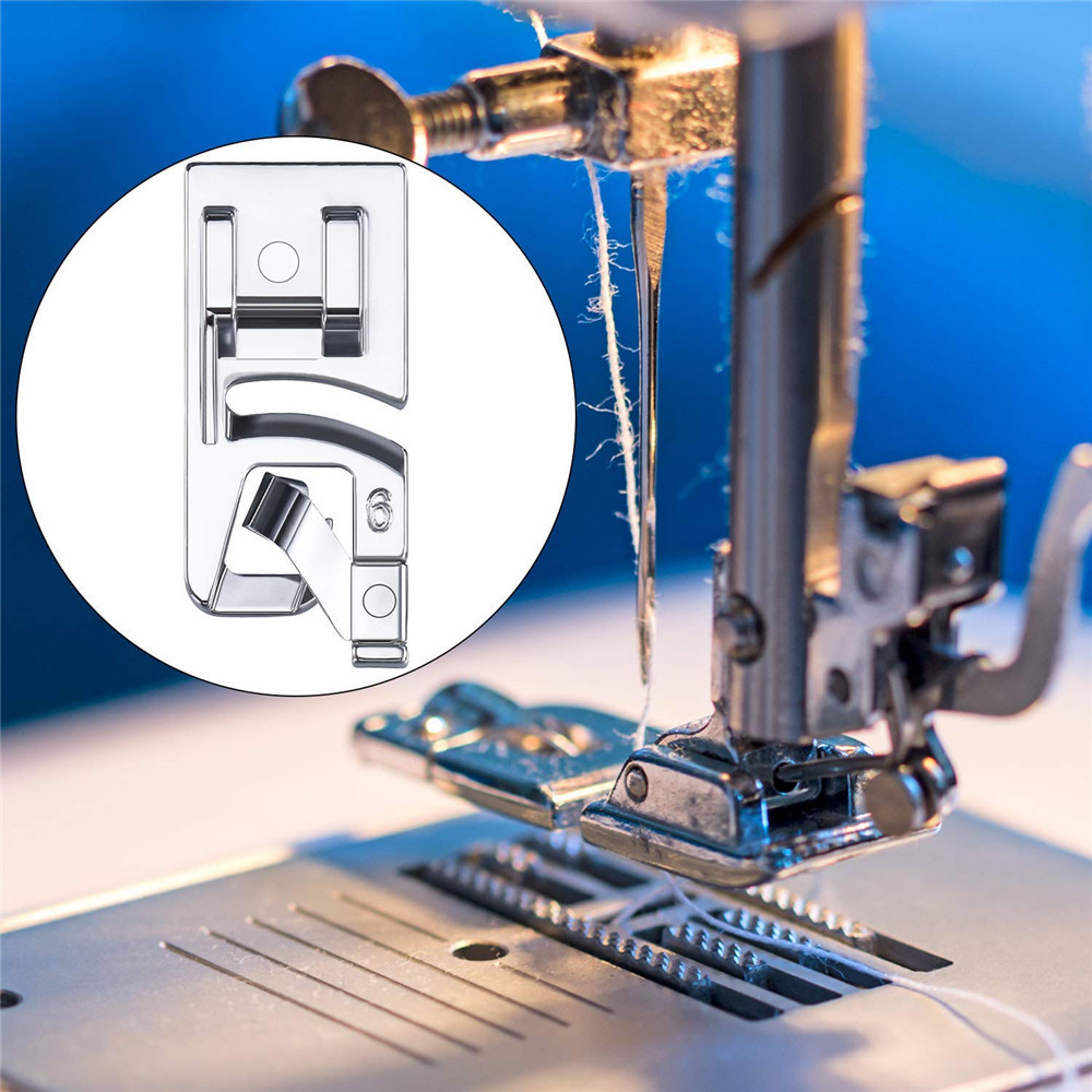 Dobladillo de costura, prensatelas para máquina de coser doméstica, dobladillo enrollado, accesorios de costura para Brother Singer, , 3 uds.