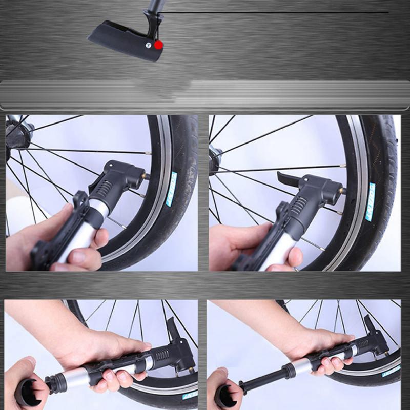 Portable Bicycle Pump Valve Aluminium Tube Flexible MTB Bike Inflator Accessory Mountain Road Cycling Mini Pump Tool