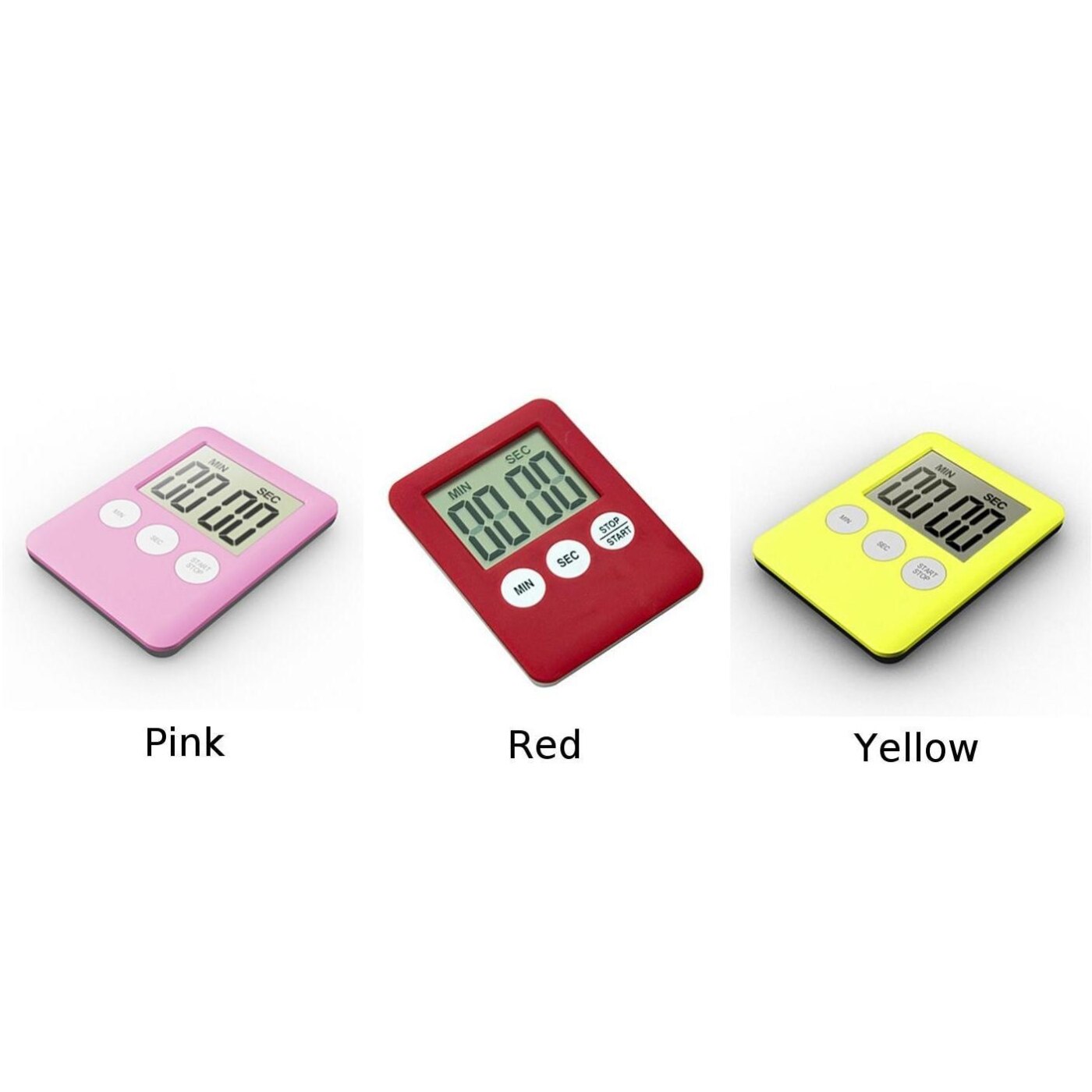 Digital LCD Waterproof Timer Shower Clock Bathroom Clock Wall Mounted