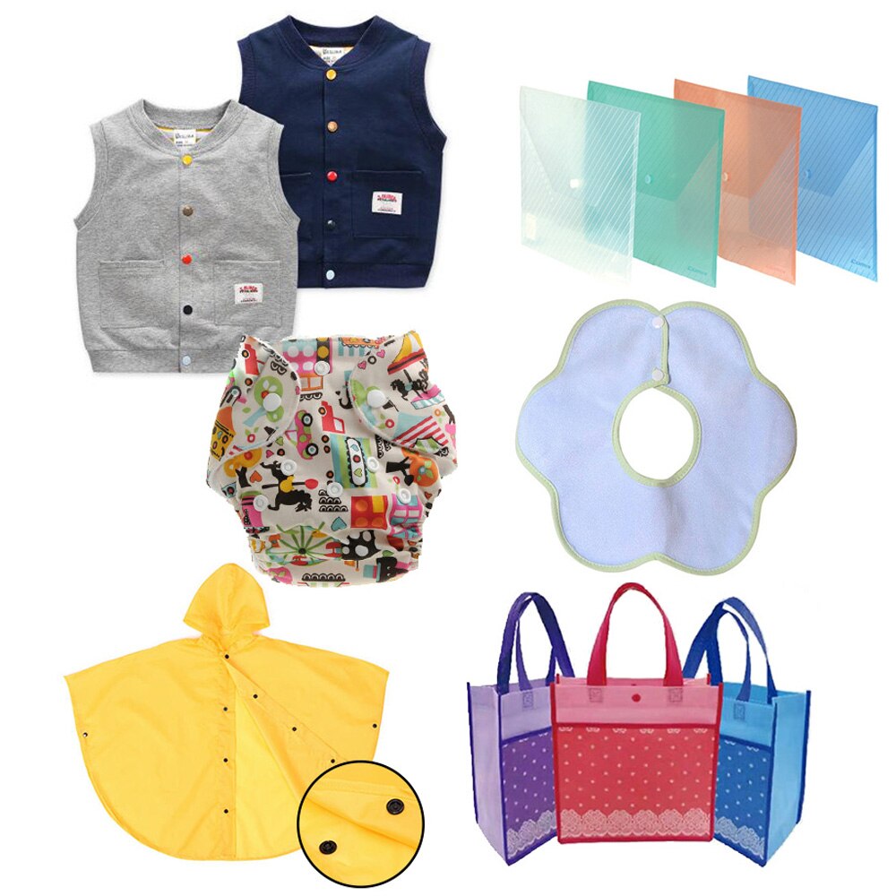 20Sets T3 KAM Round Snap Buttons Plastic Fasteners Press Buttons For Baby Clothes Buttons For DIY Crafts