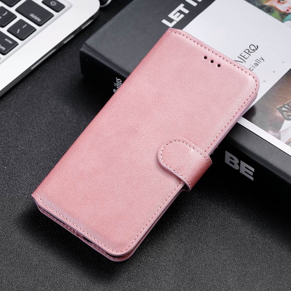 For Xiaomi Redmi 9A Case Redmi 9A Cover Leather Wallet Flip Case Cover For Xiomi Xiaomi Redmi 9A Phone Case: RoseGold