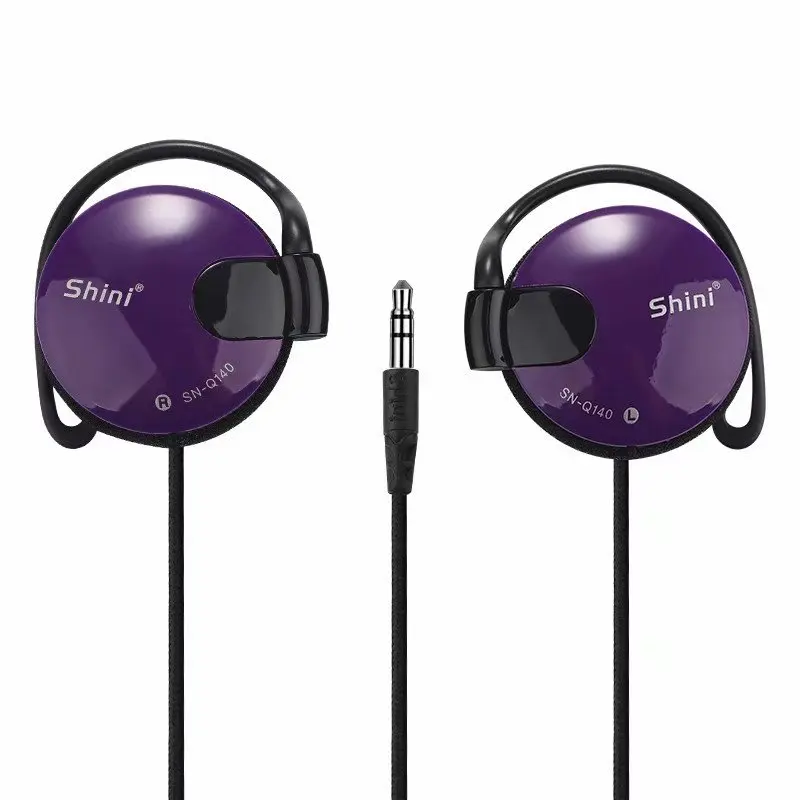 Écouteurs filaires 3.5mm, oreillettes, casque pour MP3, MP4, ordinateur portable, portable, VCD, DVD, musique, sport,: Violet