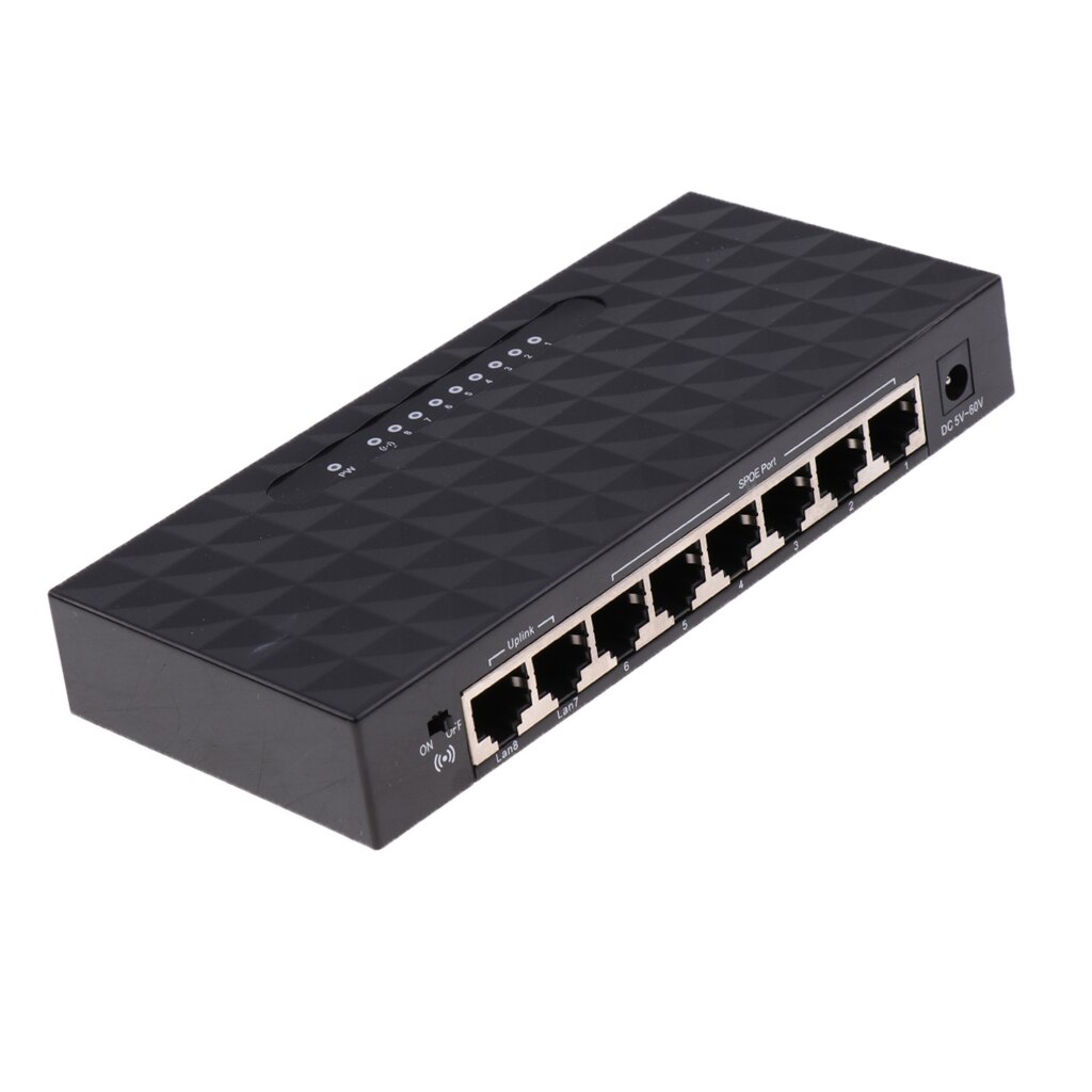 Interruptor rápido SPoE de 6 puertos con 2 Ethernet, IEEE802.3/802.3u 10/100Mbps