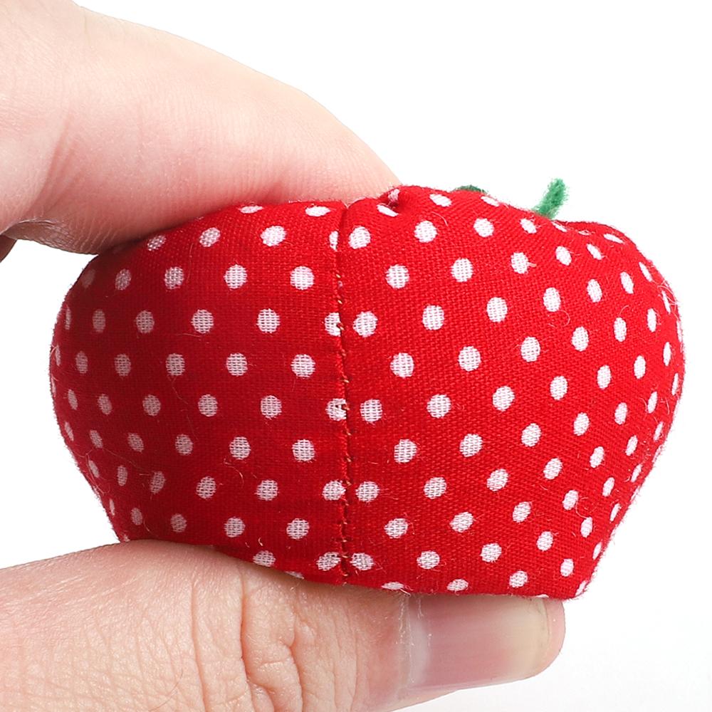 1pc forma de fruta aguja para manualidades y artesanías portátil aguja Pin cojín soporte Kit de costura acericos Patchwork suave lindo suministros de costura