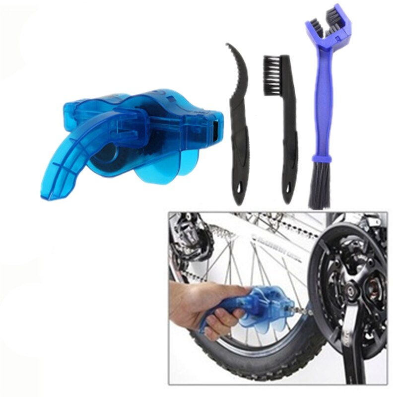 Draagbare Fiets Chain Cleaner Bike Borstels Scrubber Wash Tool Mountain Fietsen Cleaning Kit Accessoire Outdoor Fiets Reparatie Tools