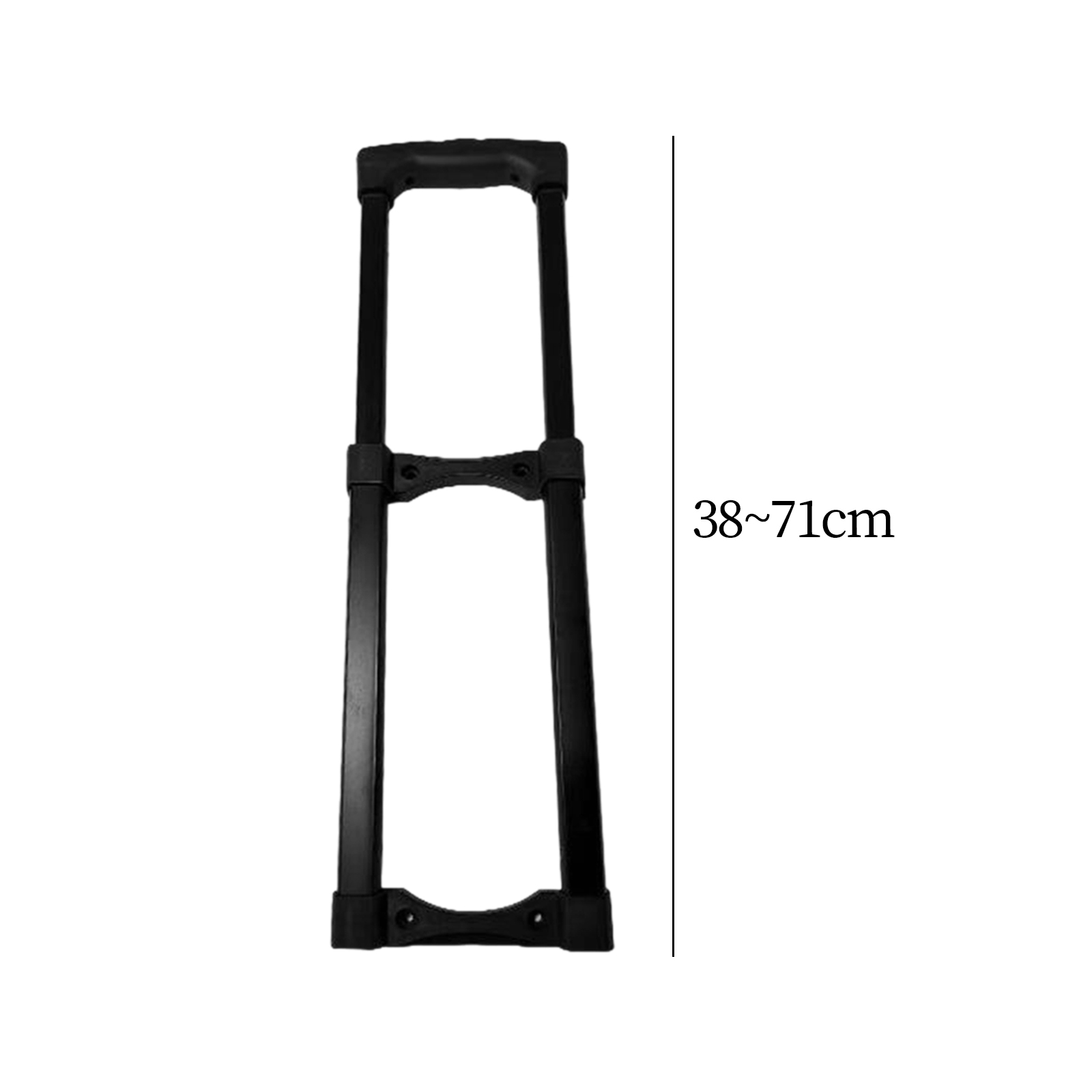 Ersatz-Reisekoffer mit Teleskopgriff, kompakte Länge 82 cm: Silber