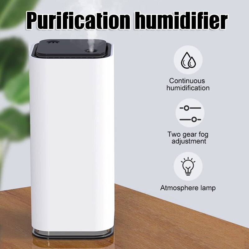 Air Purifier with LED Lights Air Cleaner for Home Car Office Kitchen Bedroom Desk NJ88