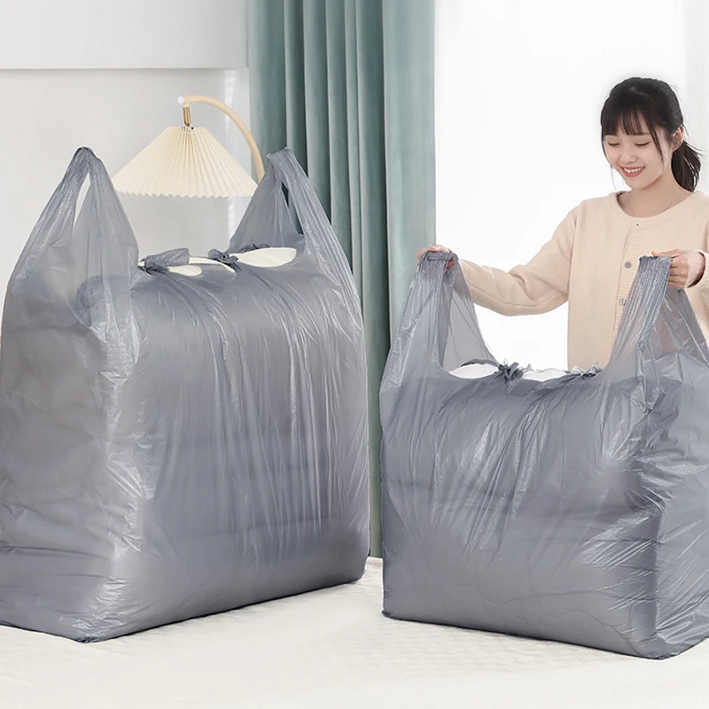 1 ​ Bolsas de plástico de gran capacidad, bolsa de embalaje en movimiento gruesa, bolsas de almacenamiento de ropa para juguetes, edredón, manta, organizador de ropa de cama, 0 Uds.