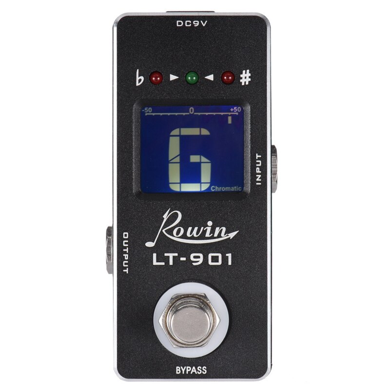 Lt-901 Guitar Tuner Effect Pedal Mini Chromatic True Bypass Lcd Display Digital Pedal Guitar Parts Accessories