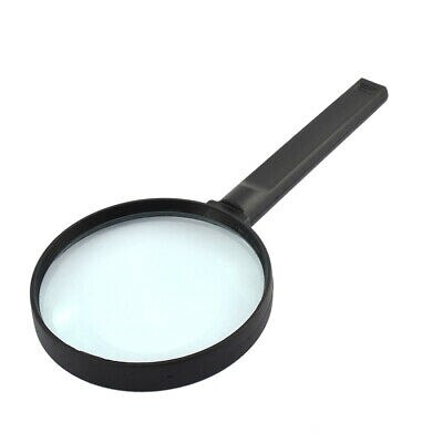 Plastic Nonslip Grip 9.5cm Lens Handheld Magnifying Glass Magnifier 2.5X