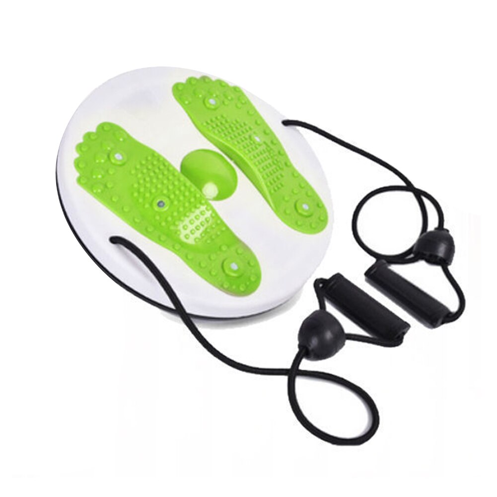 Yoga placa Twister giro con resistencia cuerda adelgazar vientre piernas Fitness cintura Ejercicio de equilibrio cuerpo edificio equipar: Green