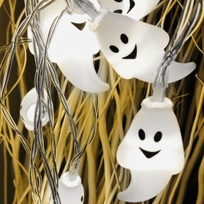 Led Halloween White Ghost Light String Ghost Halloween Decoratie Licht String 2 Horror Sfeer Verlichting