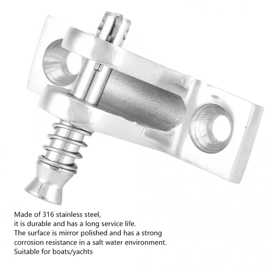 2PCS Boat Deck Hinge 55 x 18mm Stainless Steel 316 Deck Hinge Mount Fitting Marine Hardware hinges