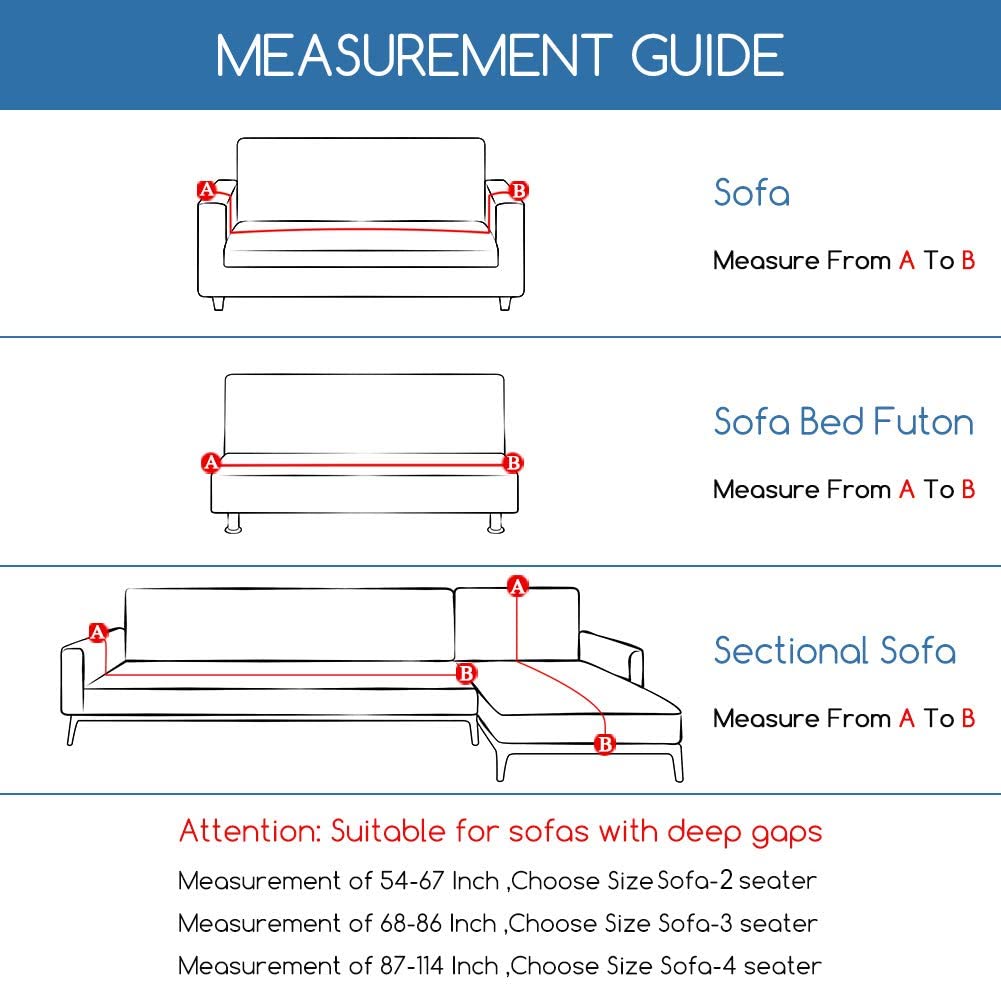 Sofa Covers Stretch Settee Couch Cover Patterned Slipcovers 2 Seater, Brown Leaves