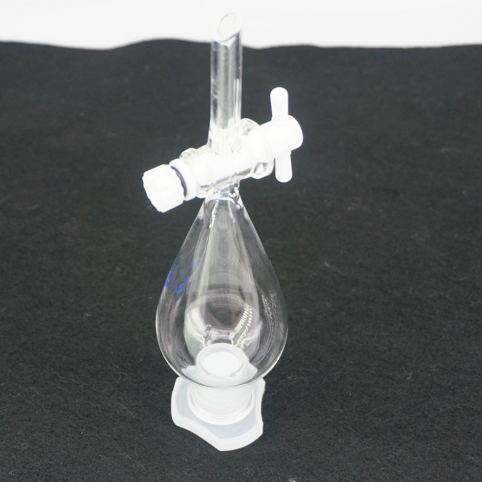 60ml 19/26 gemeinsam Chemie Laborotary Glas Birne Geformt Separatory Trichter mit Dreiwegehahn