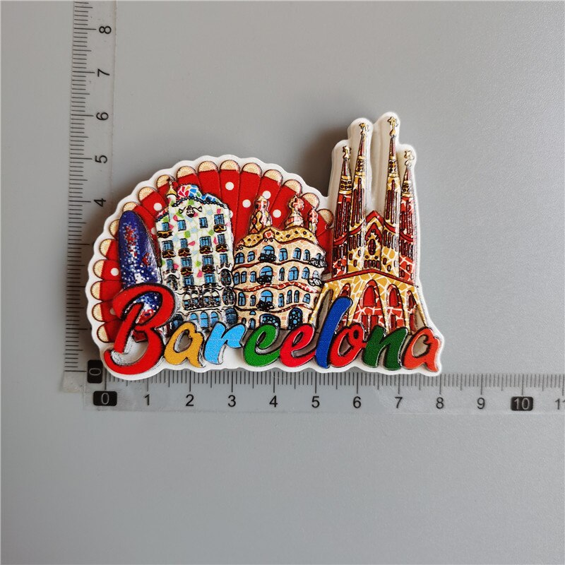 Casa Mila Barcelona Spagna frigorifero magnete viaggio souvenir 3D decorazione frigorifero adesivo magnetico collezione artigianale