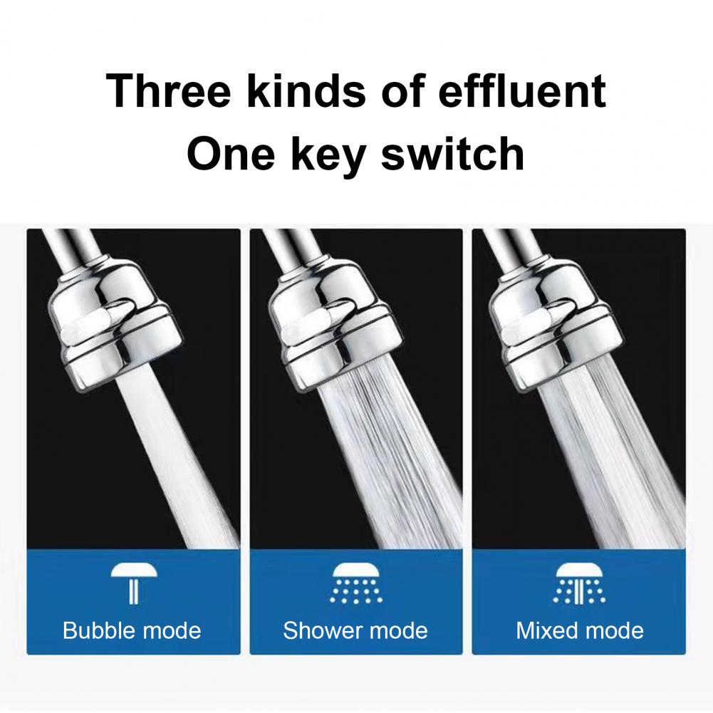 1 Set 25/35/55cm Tap Extender Faucet Extension Tube Kitchen Bathroom Faucet Extender 3 Levels 360° Adjustable Tap Extender Tube