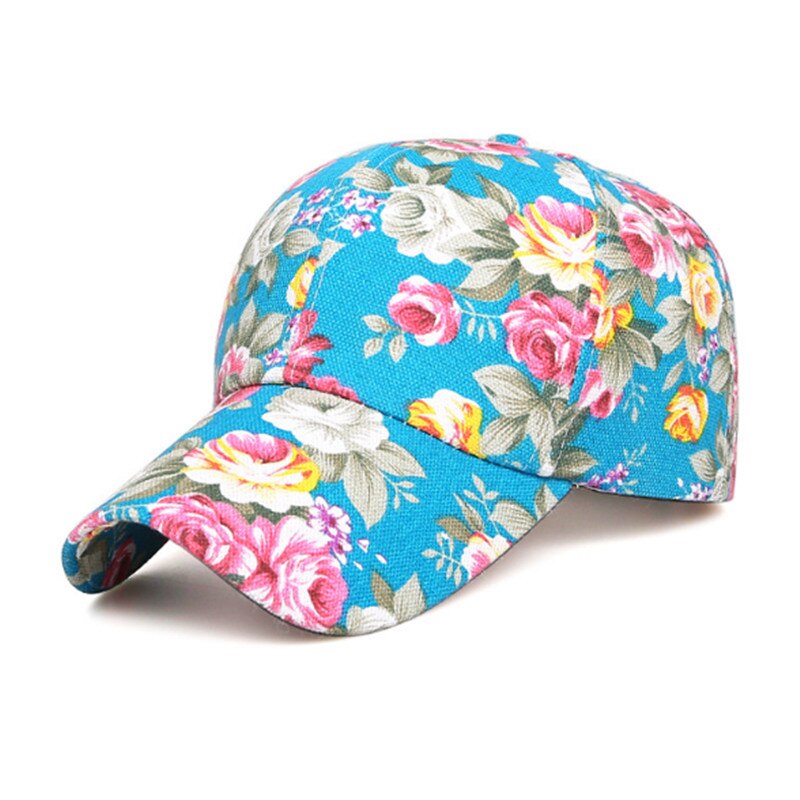 Boné ajustável com estampagem de flores para mulheres, chapéu de sol selvagem casual para meninas, snapback respirável, malha ajustável, simples e multicolorido, verão 2021: Cinza escuro