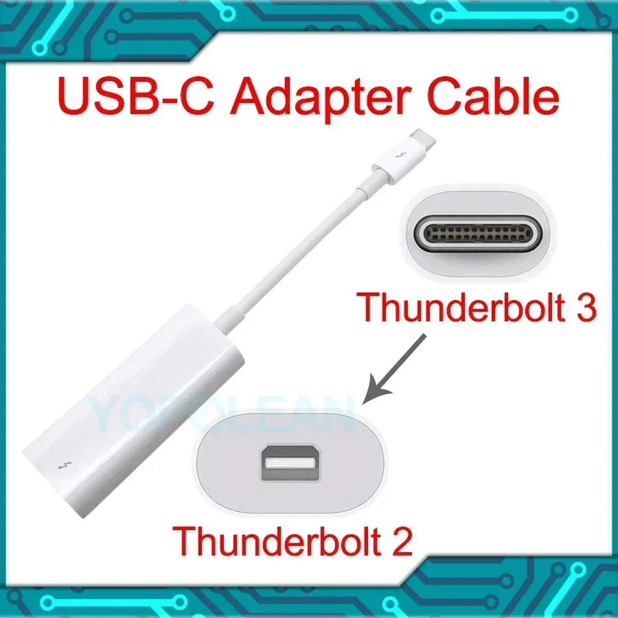 Thunderbolt 3 USB-C naar Thunderbolt 2 Adapter Converter Kabel A1790 MMEL2AM/A voor Apple Macbook Pro Air Display Mac mini Mac Pro