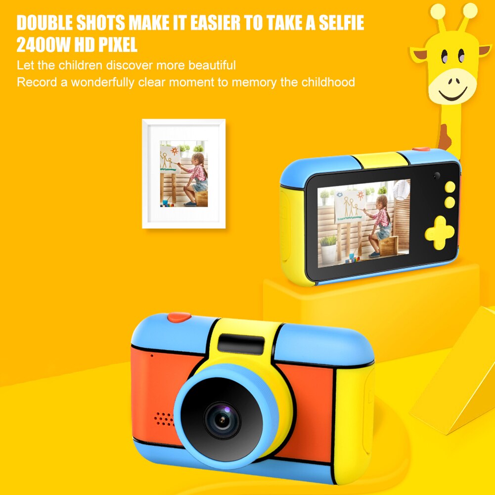 Kids Digital Camera - 2.4 Inch HD Screen - Selfie Function - Rechargeable Toy Camera