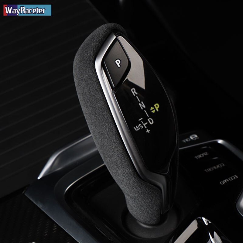 Ultrasuade-pomo de cambio de marchas de coche, cubierta embellecedora de ABS, pegatina superior de gamuza, para BMW X3 G01 X4 G02 G30 G31 G32 G11 G12