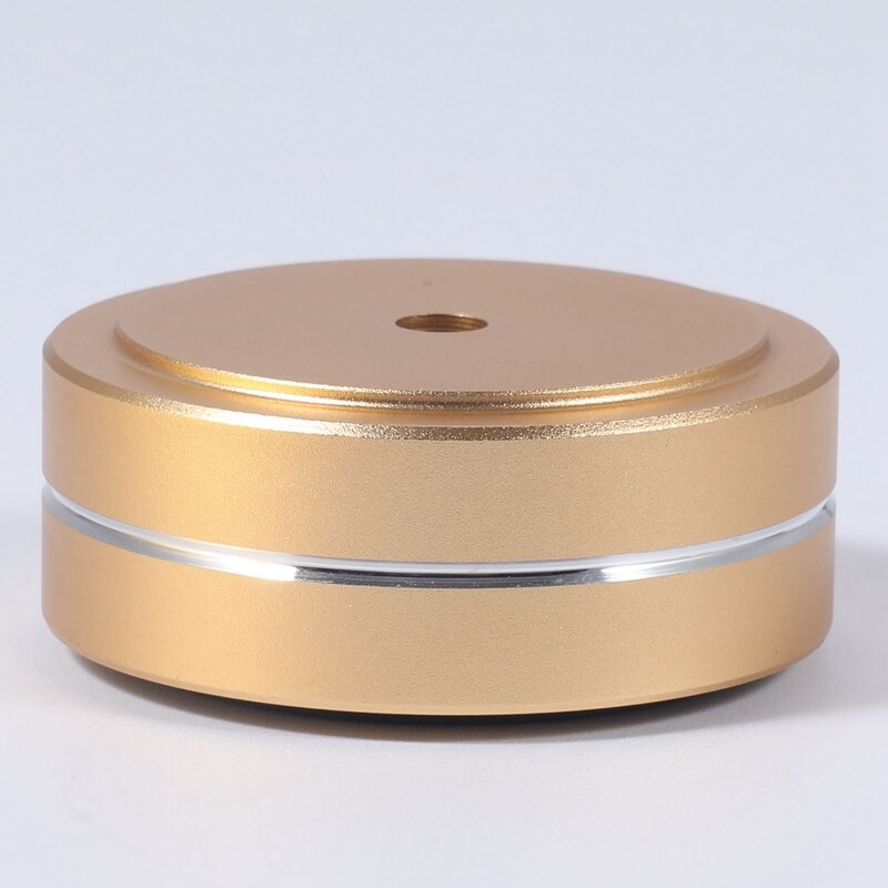 4 pçs pés de isolamento plataforma giratória almofadas alto-falante de alumínio picos suporte pé cones base esteira para áudio amplificador de som