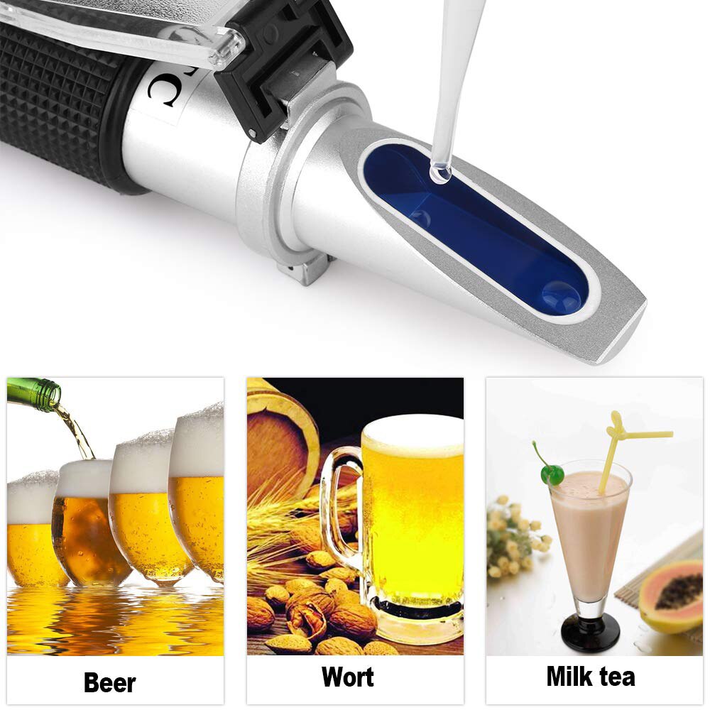 Handheld Bier Wort Refractometer Dual Schaal Meter Brix Meter Voor Meten Suikergehalte In Brouwen Koken En Voedsel Indurstry