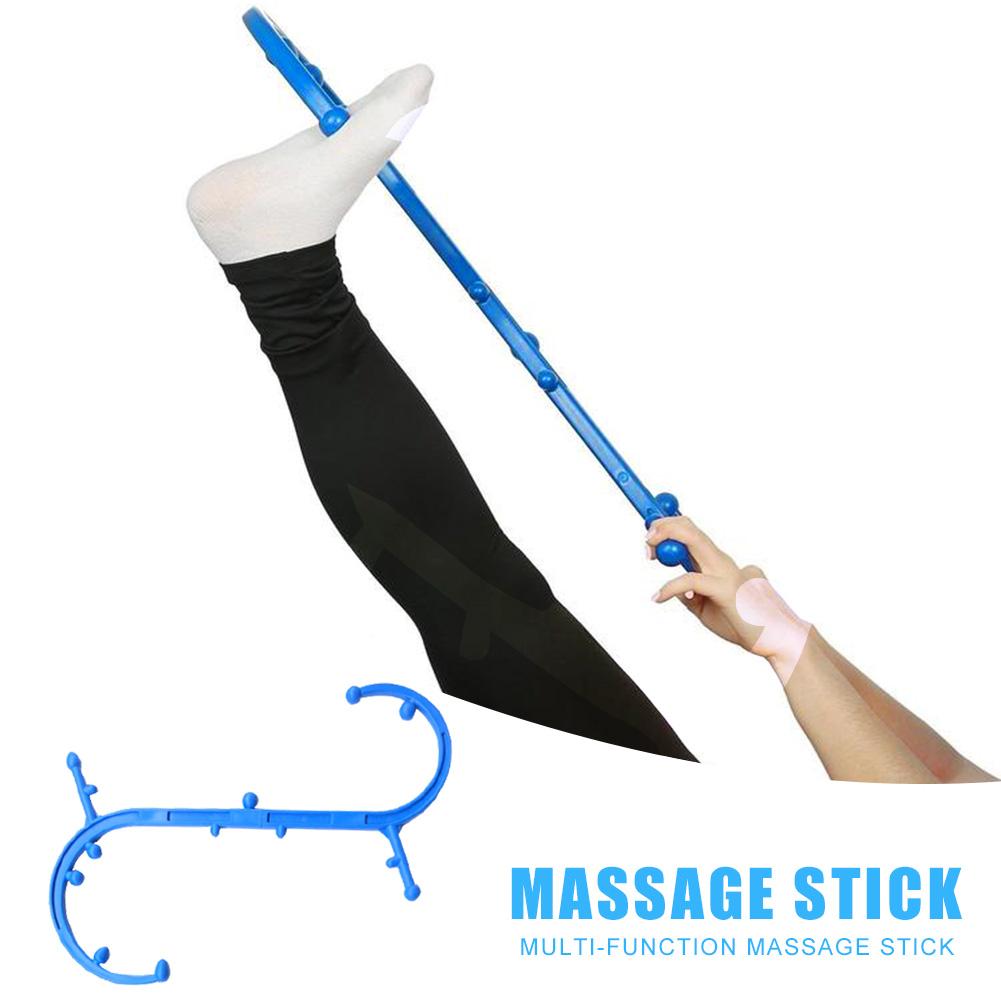Portable Detachable S Type Back Neck Trigger Point Self Massage Stick Body Muscle Relief Back Massager Home Best HealthCare