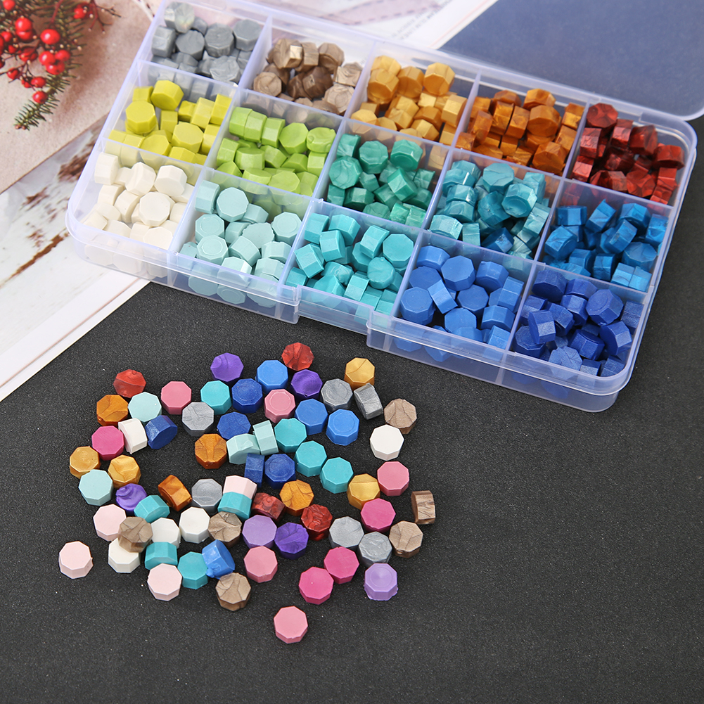 Tee itse kahdeksankulmainen sinettivaha tabletti sinetti omistettu leima vaha pilleri helmet scrapbooking hääkortit koriste askartelu