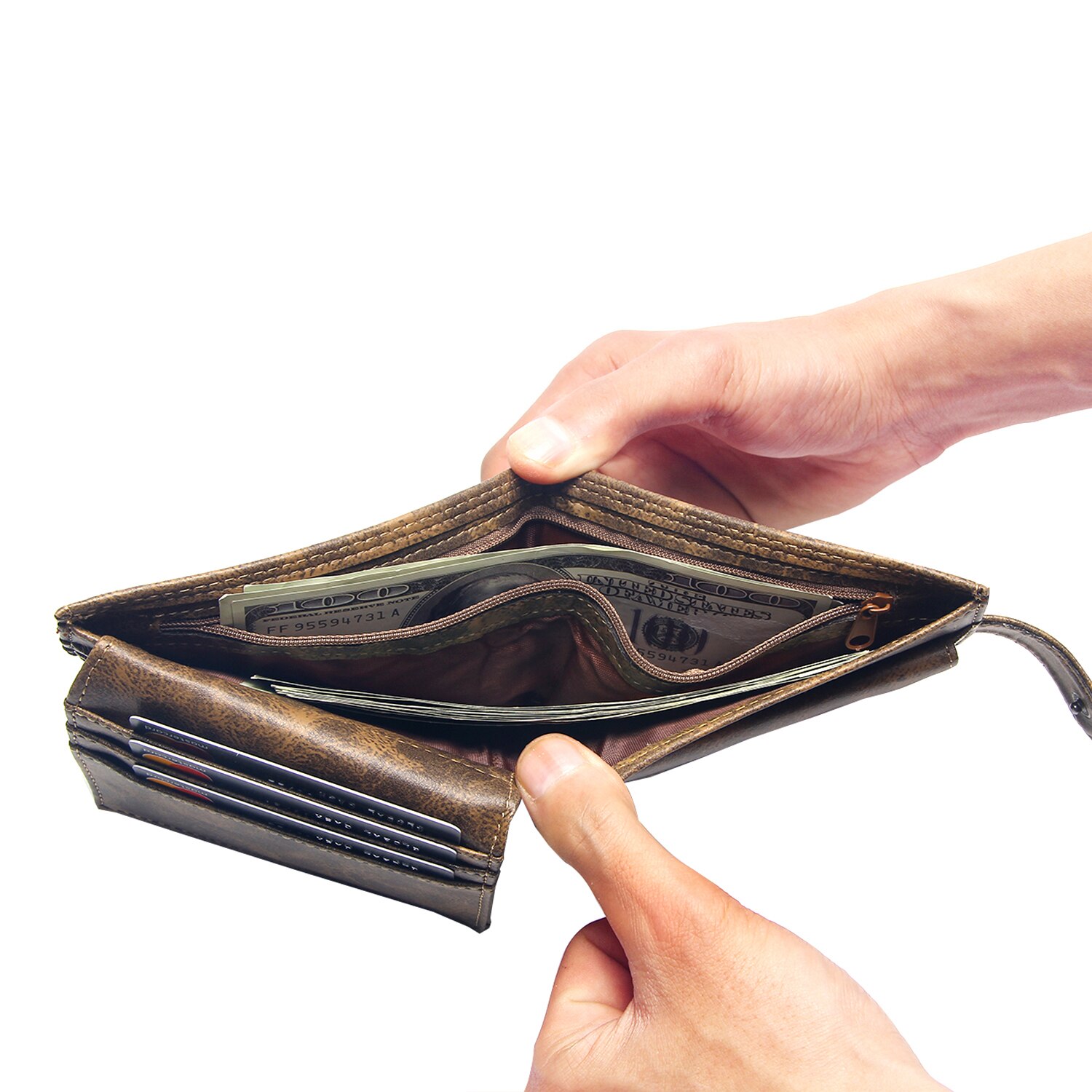 Weiche PU Leder Kurze Männer Brieftasche Mit Abnehmbarer Card Slots Multifunktions Kleine Geldbörse Männlichen Karte Halter Kupplung Tasche Für mann