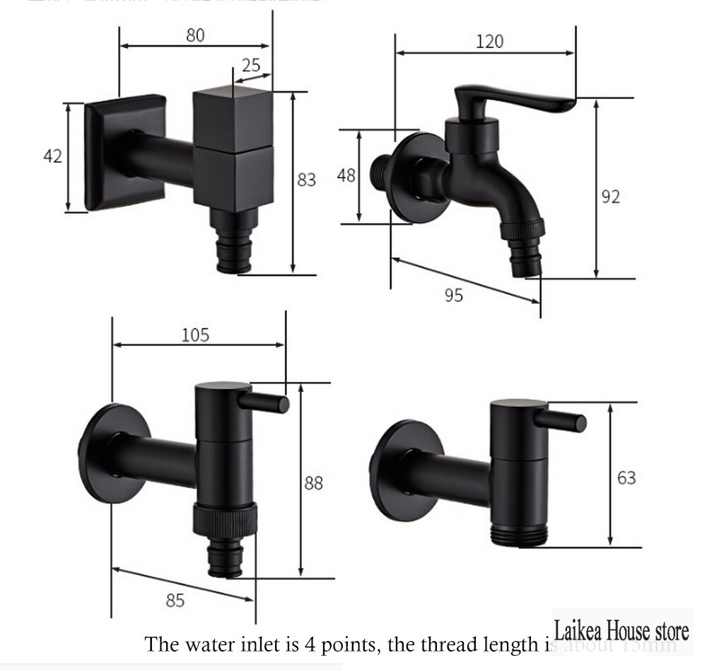 American Black Antique Brass Faucet Kitchen Faucet Water Saving Nozzle Faucet Connector 1PCS Household Accessories