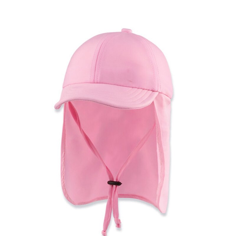 Outdoor Flap Cap Lightweight Foldable Adjustable Sunshade Neck hat Cover Sun Sportswear With Chin Strap