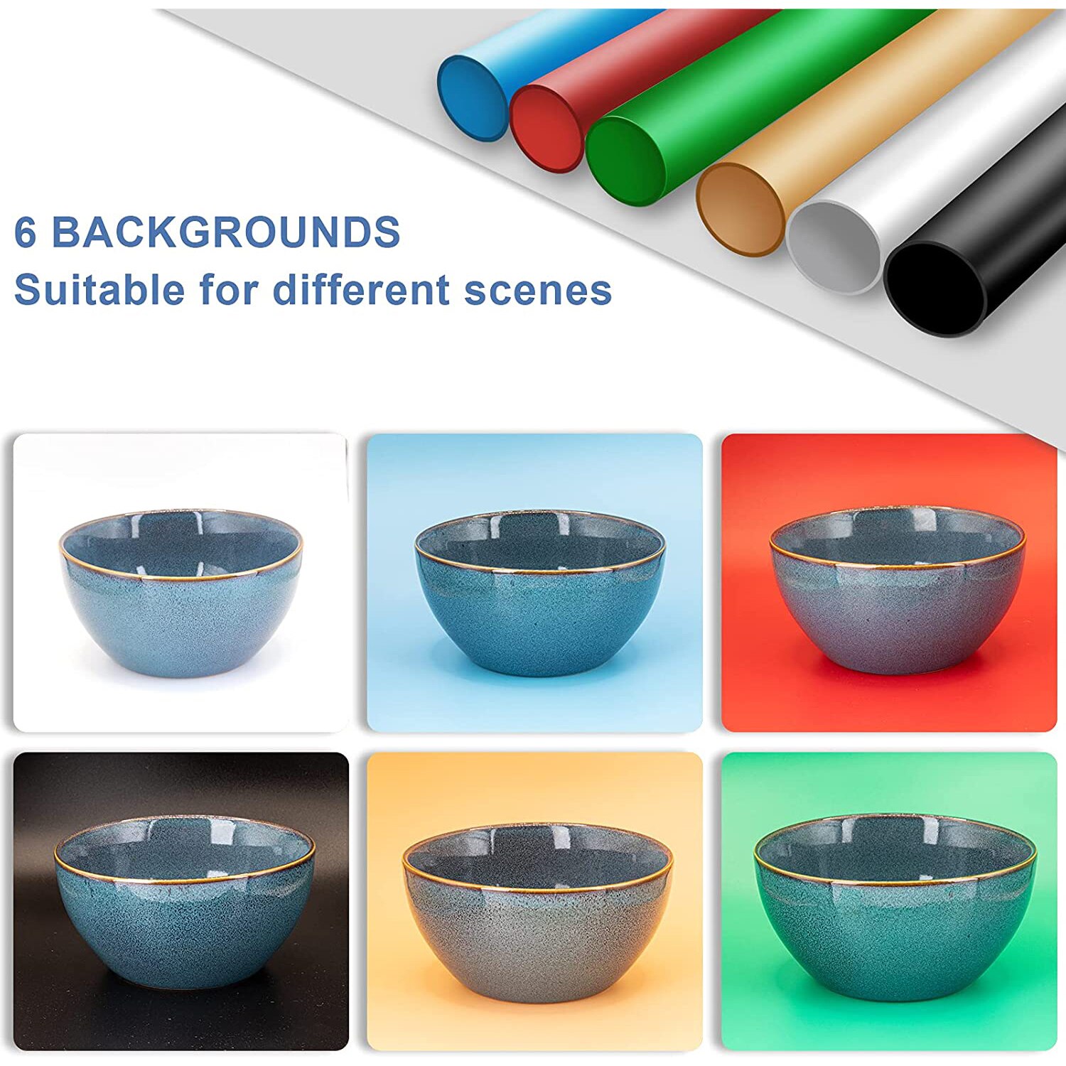 12" 30cm Folding Lightbox Portable Photography LED Photo Studio Shooting Tent Softbox Background Kit MINI Light Box DSLR Camera