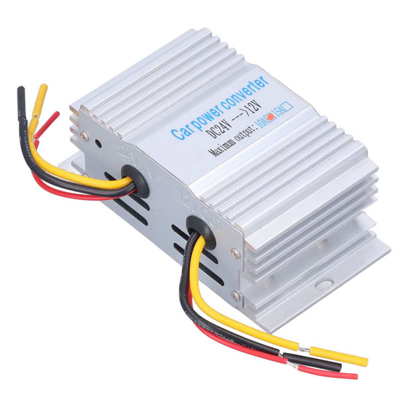 Car Power Converter Buck Transformer Voltage Changer Reducer Regulator DC24V‑12V 30A 360W/240W/180W/120W: 120W