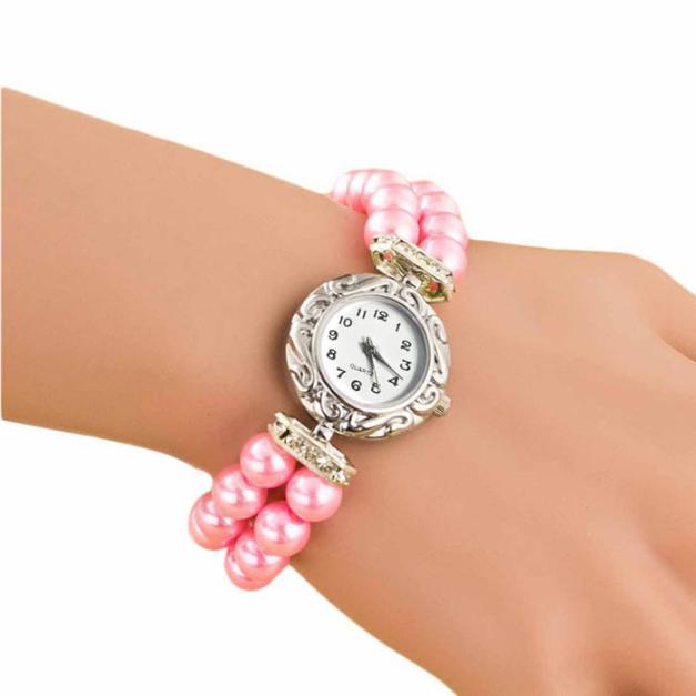 Relojes Mujer Women Students Beautiful Brand Golden Pearl Quartz Bracelet Watch Ladies OCT1003