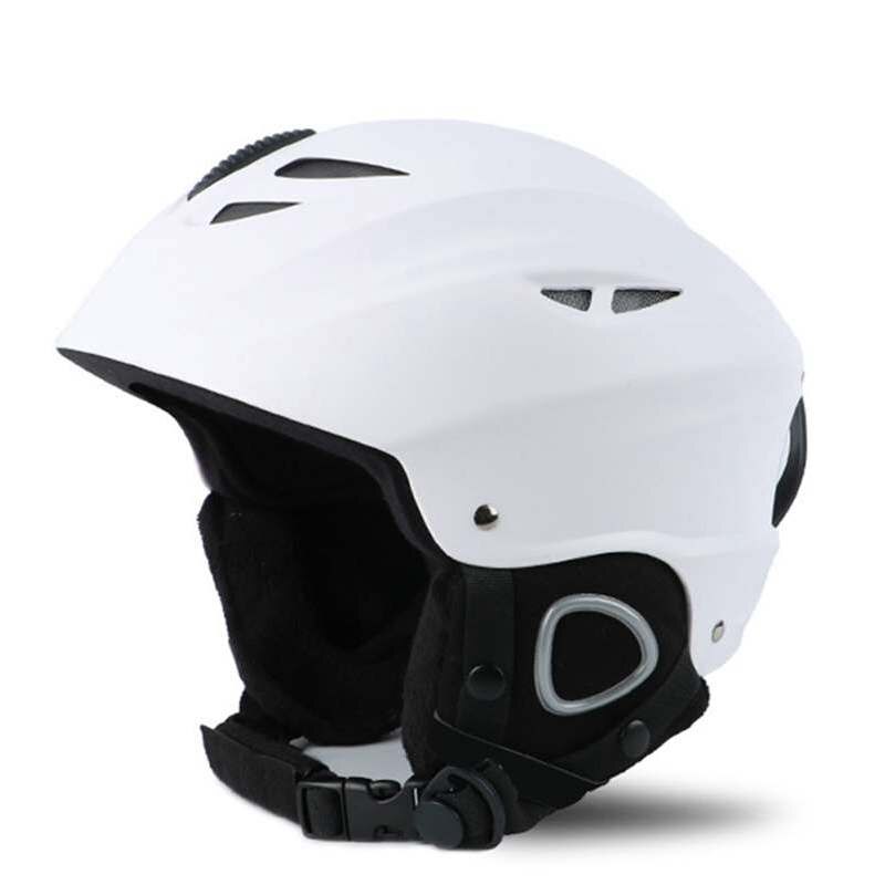 Multi farbe Ski Helm skifahren Helm Hütte herbst und Winter erwachsenen männlichen Frauen skifahren Schnee Sport saftly Helme: Weiß / L