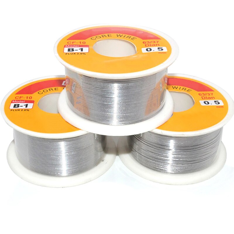 0.8 Mm 100G Soldeerbout Soldeer Soldeer Solderen 63/37 Tin Lood Flux Voor Lasser Ijzerdraad Reel