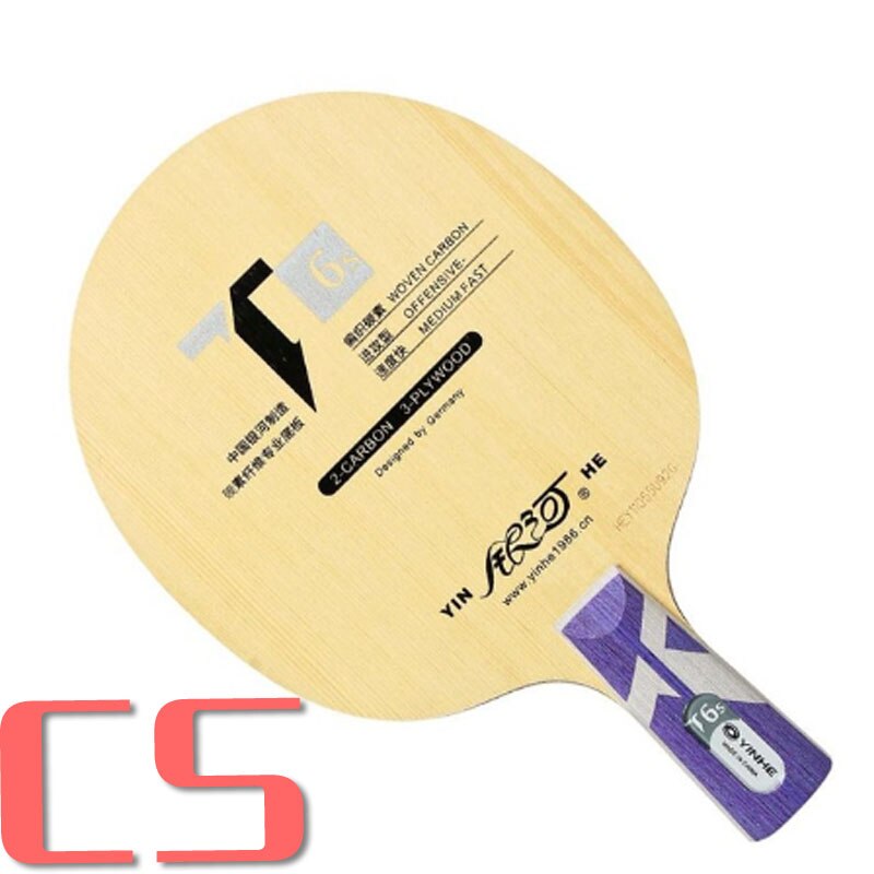 Yinhe T-6s T6 T6s Zypresse Kohlenstoff Tischtennis Kohlenstoff Klinge für Schläger für 40 + neue Material Ball: CS  kurz handhaben