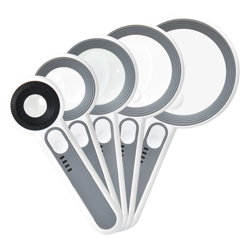 Oplaadbare handloep 6x 5x 11x 12x verlichte loep met ledverlichting voor lezen en repareren 3