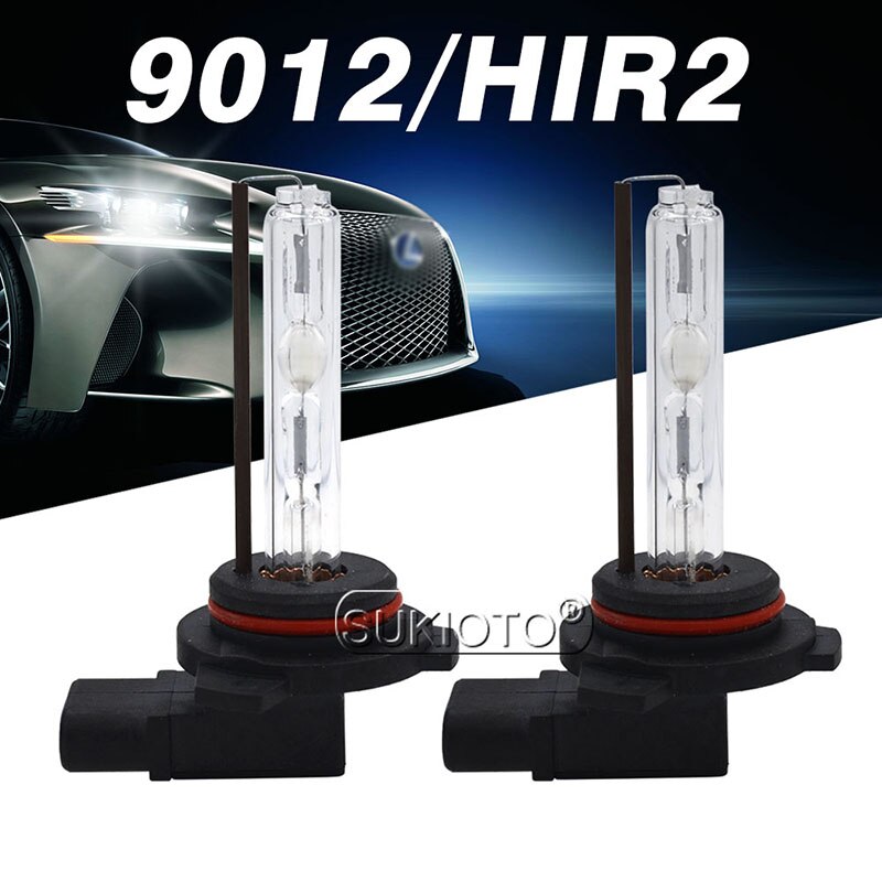 Sukioto 2 Adet 35w 55w 9012 Hir2 Hid Xenon Far 4300k 5000k 8000k 6000k Ac 12v Araba ışık Hid